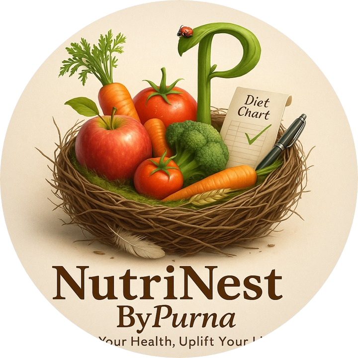 NutriNest By Purna - Professional Nutrition Logo